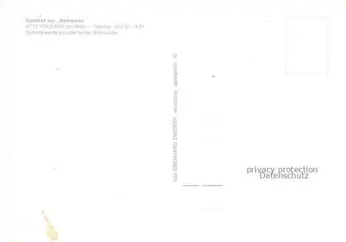 AK / Ansichtskarte Volkach Gasthaus zur Schwane Weinstube