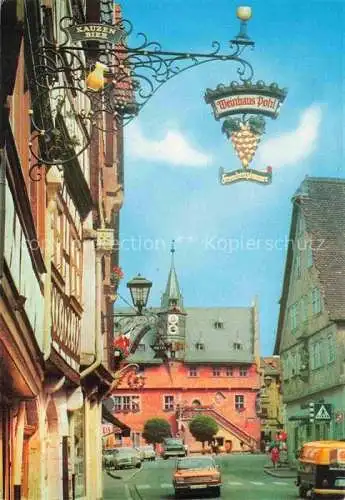 AK / Ansichtskarte Ochsenfurt Main Weinhaus Pohl Rathaus