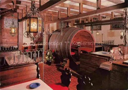 AK / Ansichtskarte Erlabrunn Unterfranken Wuerzburg Bayern Weinhaus Flach Gastraum