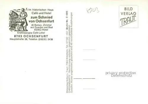 AK / Ansichtskarte Ochsenfurt Main Rathaus Mainpartie Hauptstrasse