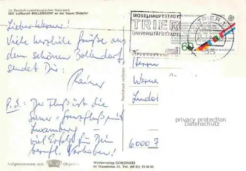 AK / Ansichtskarte Bollendorf  Suedeifel Eifelkreis Bitburg-Pruem Rheinland-Pfalz Panorama Kirche