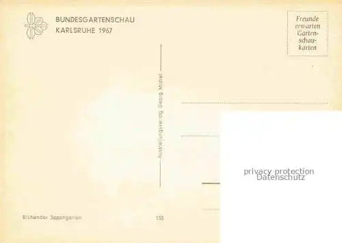 AK / Ansichtskarte BUGA Bundesgartenschau Karlsruhe Jaspangarten 