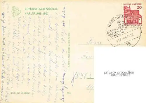 AK / Ansichtskarte BUGA Bundesgartenschau Karlsruhe Milchbar 