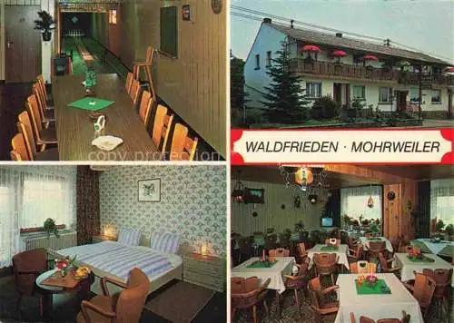 AK / Ansichtskarte Mohrweiler Malberg Eifelkreis Bitburg-Pruem Rheinland-Pfalz Gasthof Waldfrieden Gastraeume 