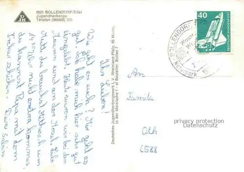 AK / Ansichtskarte Bollendorf  Suedeifel Eifelkreis Bitburg-Pruem Rheinland-Pfalz Jugendherberge Gast und Aufenthaltsrum