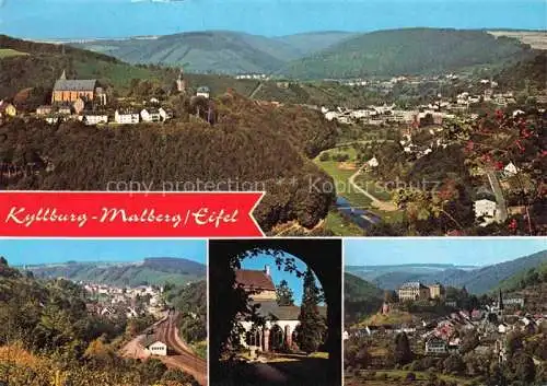 AK / Ansichtskarte Malberg Eifel Fliegeraufnahme Panorama Teilansichten