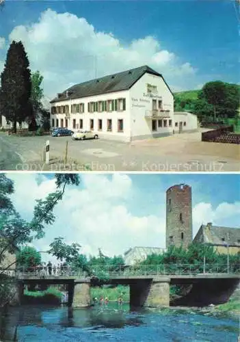 AK / Ansichtskarte Rittersdorf Eifel Hotel Zur Wisselsbach Bruecke Turm