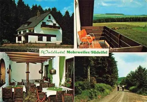 AK / Ansichtskarte Mohrweiler Malberg Eifelkreis Bitburg-Pruem Rheinland-Pfalz Waldhotel Restaurant Gaststube Balkon Waldweg