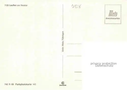 AK / Ansichtskarte Lauffen  Neckar Heilbronn BW Neckarpartie Kirche