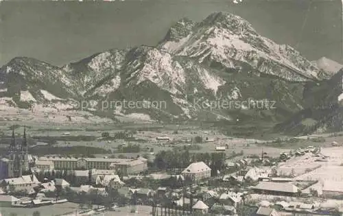 AK / Ansichtskarte Admont Steiermark AT Panorama Blick gegen Buchstein Ennstaler Alpen im Winter