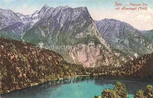 AK / Ansichtskarte Oetz oetz Tirol AT Panorama Piburger See mit Acherkogel