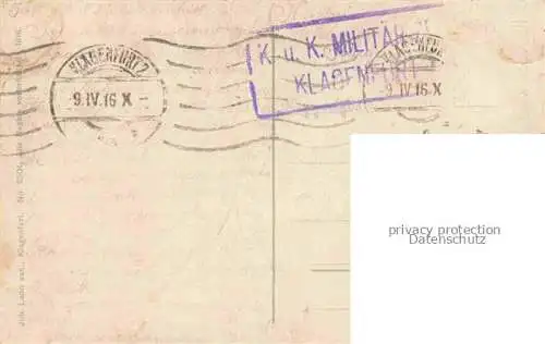 AK / Ansichtskarte KLAGENFURT Woerthersee Kaernten AT Landhaus Stempel Militaerzensur