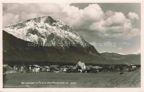 AK / Ansichtskarte Barwies Tirol AT Panorama Blick gegen Hohe Munde