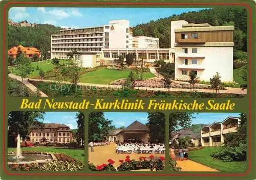 AK / Ansichtskarte Bad Neustadt Saale Bayern Kurklinik Fraenkische Saale Kurpark Kurkonzert