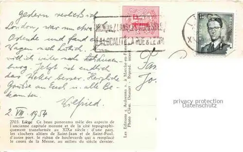 AK / Ansichtskarte LIEGE  Luettich Luik Belgie Panorama