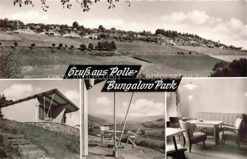 AK / Ansichtskarte Polle Oberweser Bungalow Park Panorama