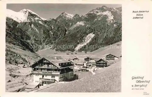 AK / Ansichtskarte Hintertux Tux Zillertal Tirol AT Gasthof Alpenhof und Berghof