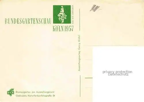 AK / Ansichtskarte BUGA Bundesgartenschau Koeln Blumengarten 