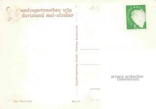 AK / Ansichtskarte BUGA Bundesgartenschau Dortmund Park Cafe 