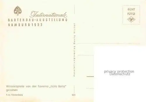 AK / Ansichtskarte IGA Gartenbauaustellung International Hamburg  Wasserspiel Taverna Isola Bella