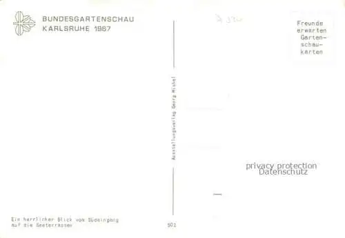 AK / Ansichtskarte BUGA Bundesgartenschau Karlsruhe Seestrassen Rosen Boote  