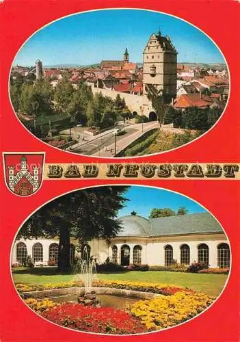 AK / Ansichtskarte Bad Neustadt Saale Bayern Hohntor Kurpark Wandelhalle