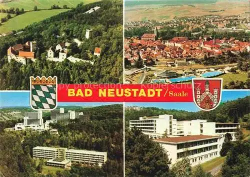 AK / Ansichtskarte Bad Neustadt Saale Bayern Luftaufnahmen Rhoen-Klinikum