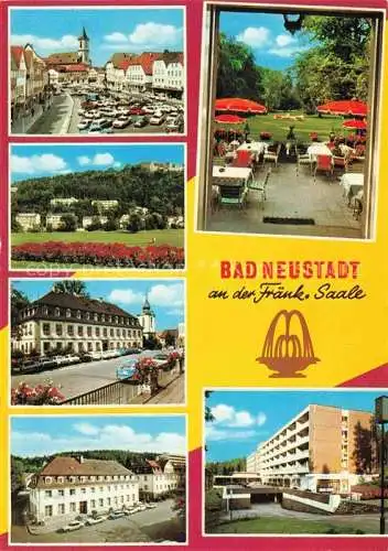 AK / Ansichtskarte Bad Neustadt Saale Bayern Stadtzentrum Kurpark Kurhotel Sanatorium