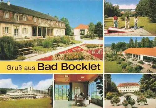 AK / Ansichtskarte Bad Bocklet Bad Kissingen Bayern Kurhaus Sanatorium Kurpark Brunnenhalle Minigolf