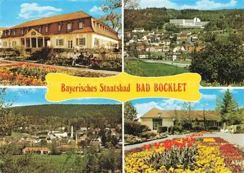 AK / Ansichtskarte Bad Bocklet Bad Kissingen Bayern Kurhaus Kurgarten Panroama Kurklinik