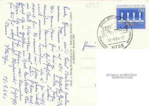 AK / Ansichtskarte Bad Bocklet Bad Kissingen Bayern Kurhaus Kurgarten Panroama Kurklinik