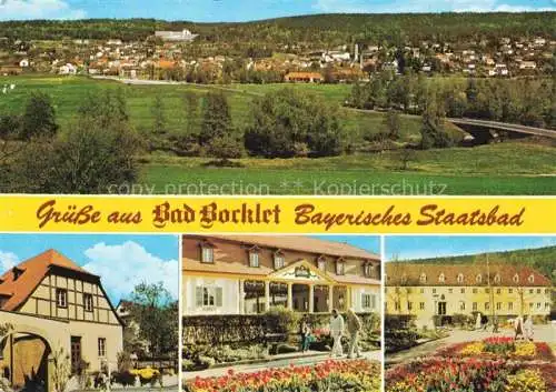 AK / Ansichtskarte Bad Bocklet Bad Kissingen Bayern Panorama Bayerisches Staatsbad Kurhotel Park