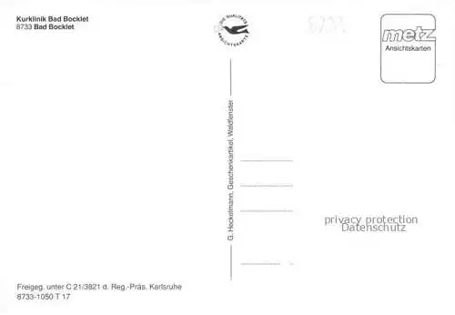 AK / Ansichtskarte Bad Bocklet Bad Kissingen Bayern Kurklinik