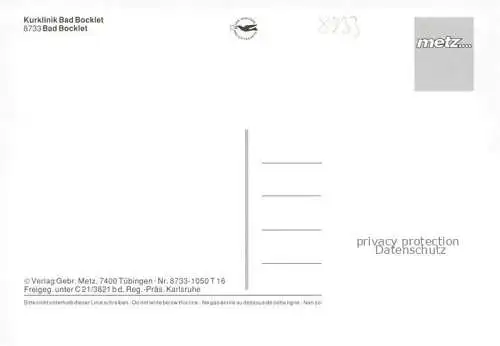 AK / Ansichtskarte Bad Bocklet Bad Kissingen Bayern Panorama mit Kurklinik