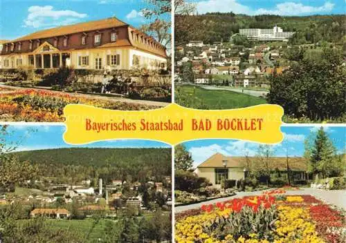 AK / Ansichtskarte Bad Bocklet Bad Kissingen Bayern Panorama Staatsbad mit Kurklinik Kurpark Kurhotel