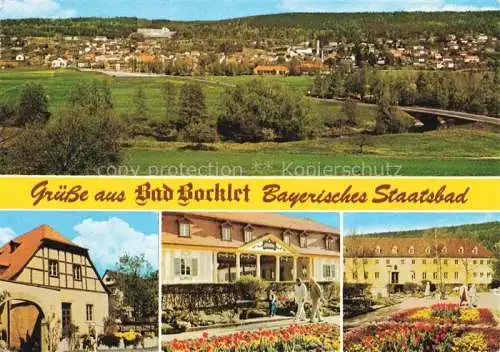 AK / Ansichtskarte Bad Bocklet Bad Kissingen Bayern Panorama Staatsbad mit Kurklinik Kurhaus Kurpark