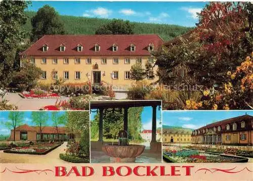 AK / Ansichtskarte Bad Bocklet Bad Kissingen Bayern Kurhaus Kurpark Brunnen