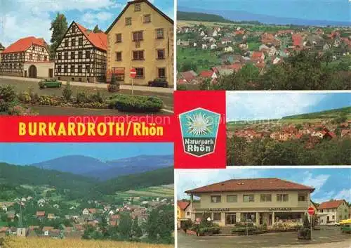 AK / Ansichtskarte Burkardroth Rhoen Bad Kissingen Bayern Panorama Ortsteile Zahlbach Stangenroth und Wollbach