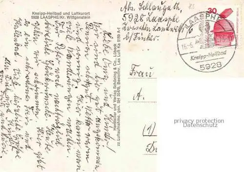 AK / Ansichtskarte Laasphe BAD LAASPHE Panorama Kneipp-Heilbad Luftkurort