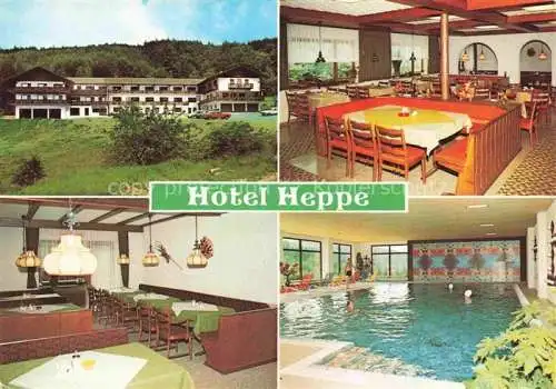 AK / Ansichtskarte Dammbach Spessart Aschaffenburg Bayern Wald-Hotel Heppe Restaurant Hallenbad