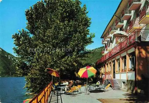AK / Ansichtskarte Mezzolago Aro Trentino IT Albergo Mezzolago Terrasse