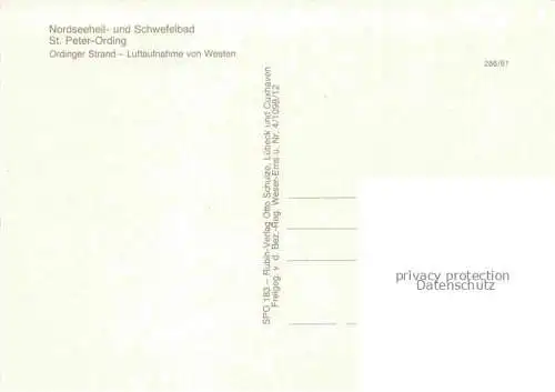 AK / Ansichtskarte St Peter -Ording Nordseebad Fliegeraufnahme