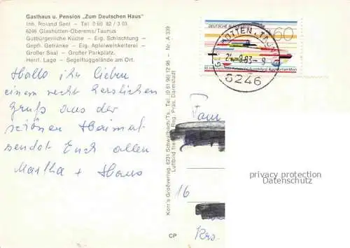 AK / Ansichtskarte Glashuetten  Taunus Fliegeraufnahme
