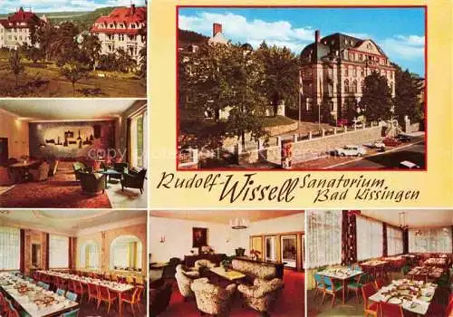 AK / Ansichtskarte BAD KIssINGEN Rudolf Wissell Sanatorium Teilansichten Gastraeume