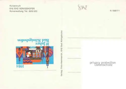 AK / Ansichtskarte Bad Koenigshofen Bayern Kurzentrum Restaurant Hallenbad