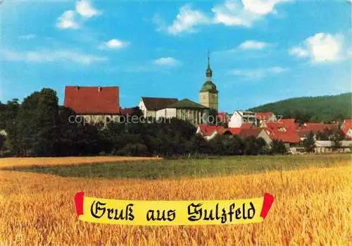AK / Ansichtskarte Sulzfeld Grabfeld Teilansicht mit Kirche