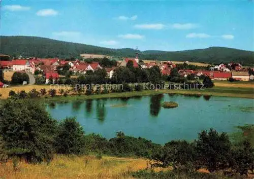 AK / Ansichtskarte Sulzfeld Grabfeld Panorama Weiher