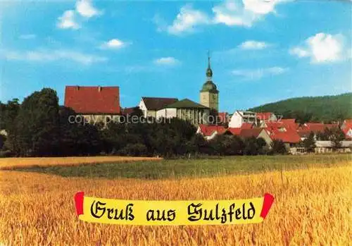 AK / Ansichtskarte Sulzfeld Grabfeld Teilansicht mit Kirche