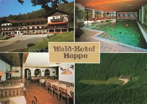 AK / Ansichtskarte Dammbach Spessart Aschaffenburg Bayern Wald-Hotel Heppe Restaurant Hallenbad Luftaufnahme