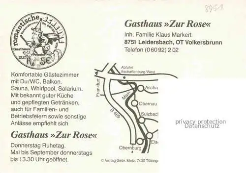 AK / Ansichtskarte Volkersbrunn Gasthaus zur Rose Fachwerkhaus